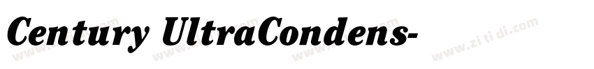 Century UltraCondens字体转换